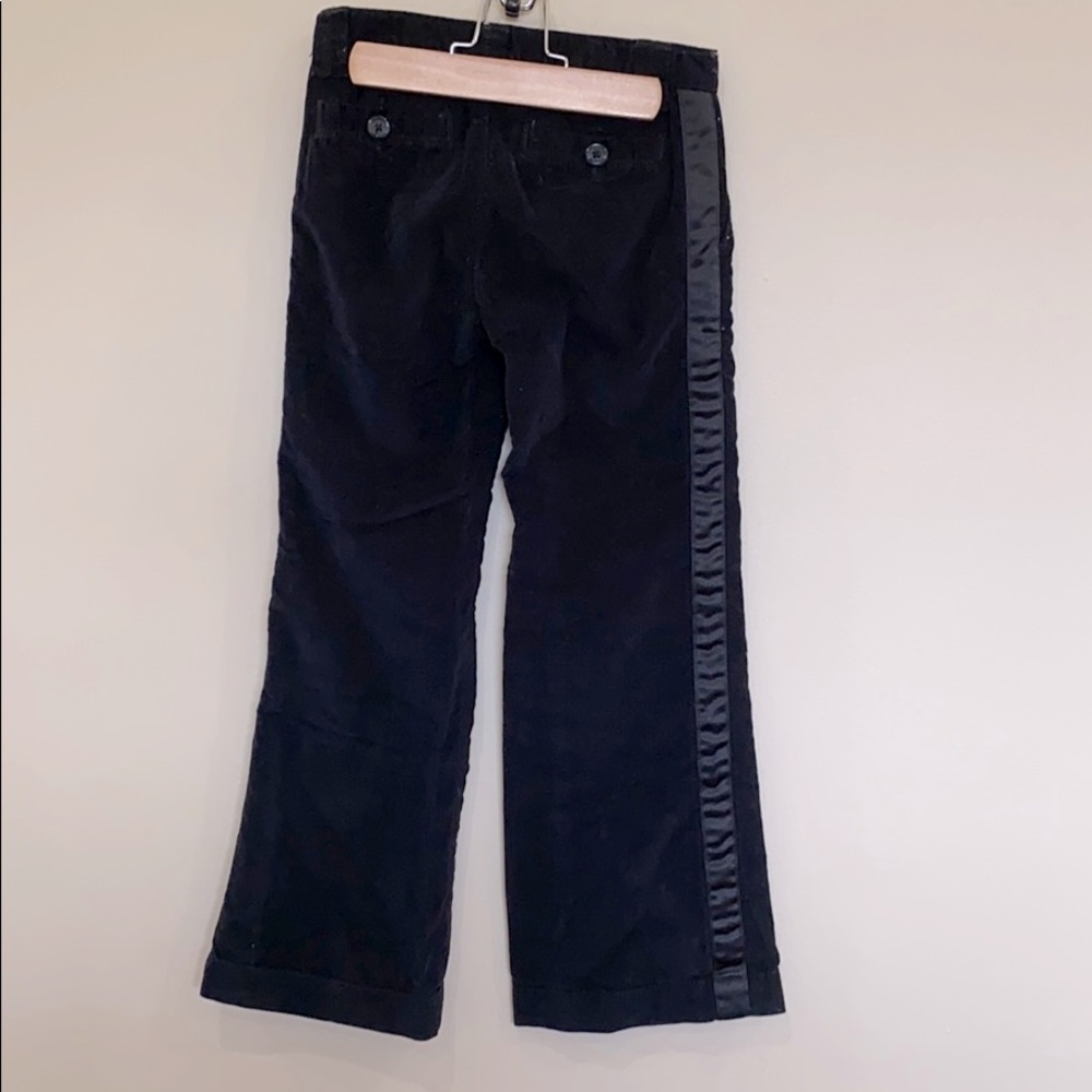 GAP Black Wide Leg Velvet Tuxedo Pant